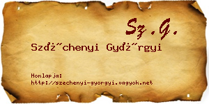 Széchenyi Györgyi névjegykártya