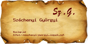 Széchenyi Györgyi névjegykártya